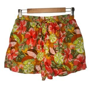 Dress Forum LA Tropical Print Shorts women's size small citrus fruit print